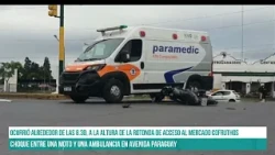 SALTA - Choque entre una moto y una ambulancia en avenida Paraguay #canal7salta