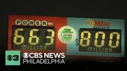 Mega Millions jackpot at $800 million ahead of Tuesday night's drawing; Powerball at $663M
