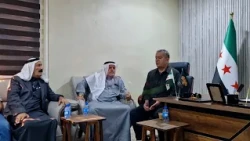 Mehmûd Xelîl bi nûnerên koçberên Serê Kaniyê re civiya û mijara vegera bi ewle nîqaş kirin