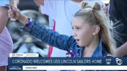 Coronado community welcomes home USS Abraham Lincoln sailors