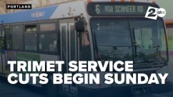 TriMet bus stop cuts begin this weekend