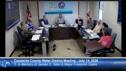 CCWD 7/14/26 - Coastside County Water District Meeting - July 14, 2026