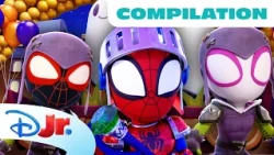 Spidey and his Amazing Friends Halloween Full Episodes! 🎃🎬 | Disney Jr.