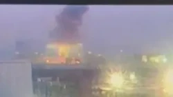 Massive electrical blast seen on tracks of LAX People Mover