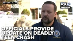 Officials provide an update after a 14-year-old died from collision in Severna Park