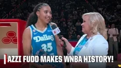 Azzi Fudd reacts to becoming FIRST-EVER rookie to win WNBA 3-Point Contest 🏆 | WNBA on ESPN