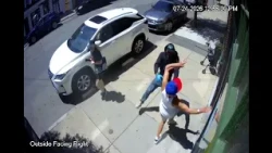 Video appears to show bicyclist shoving man with walker in East Boston