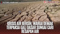 CLEAN WATER CRISIS IN DEMAK, RESIDENTS DIG RIVERBEDS TO FIND WATER SEEPAGE