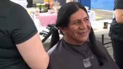 240 hair braids collected during donation campaign