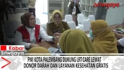 PMI Palembang Supports LRT Care Through Blood Donation and Free Health Services