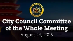 City Council Committee of the Whole Meeting 8/24/26 | City of Reading, PA