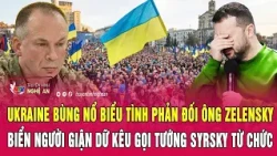 Protests erupt in Ukraine against Zelensky, angry crowds demand General Syrskyi's resignation