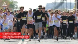 Over 13,500 runners participate in the Bucharest Marathon. Traffic is restricted in the capital