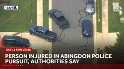 SKY 11 raw video: Police pursuit ends with injury in Abingdon