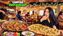 Best Madrasi Handi in Lahore 🔥| Exploring The Canvas Restaurant | Flavours of Pakistan