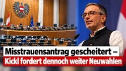 The vote of no confidence failed – Kickl still demands new elections
