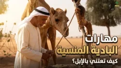 كيف يعتني البدوي بالإبل؟ لقطات من قلب الصحراء