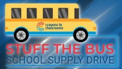 Stuff the Bus for Crayons to Classrooms with A-Abel Family of Companies 1
