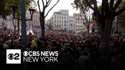 Protests grow in France and Italy