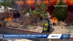 Albuquerque house fire displaces one person