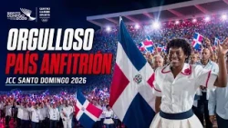 Dominican Republic, the host country, parades with pride at the 2026 Central American and Caribbe...