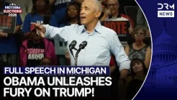 FULL SPEECH: Obama Unleashes Fiery Attack on Trump Over Iran War, Corruption at Michigan Rally| AC1G