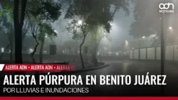 🚨 Breaking News! Purple alert activated due to heavy rains in the Benito Juárez borough, Mexico City