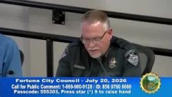 Fortuna City Council Meeting of 2026-07-20