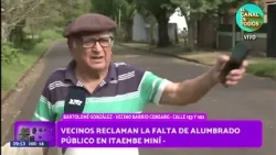 Consarg Neighborhood Residents Demand Street Lighting - La Tele con Vos 10/29/2026