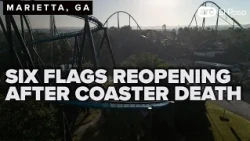Six Flags Over Georgia reopens in wake of deadly coaster fall, 'Goliath' remains closed