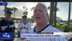 Legendary anchor Mike Jacobs speaks to TMJ4 about the World Series frenzy in Milwaukee