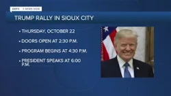 Trump to headline midterm rally in Sioux City this week