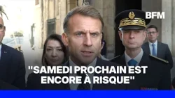 Social unrest: "Next Saturday is another high-risk Saturday," says Emmanuel Macron