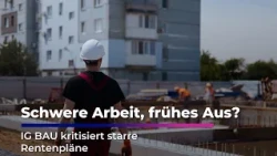 Retirement in Construction: Why Many Workers Don't Make It to Retirement Age | Sachsen Fernsehen