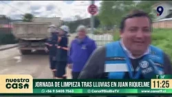 After the landslide and rains: Cleaning up and clearing the Juan Riquelme sector