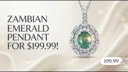 D'Joy Kagem Zambian Emerald & Moissanite Pendant Necklace