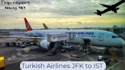 Turkish airlines 787-9 | New York JFK to Istanbul IST| economy class over the Altantic