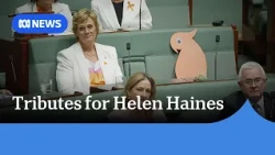 Parliament pauses for heartfelt and sombre tribute to Helen Haines | ABC NEWS