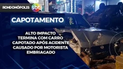 DRUNK DRIVER CAUSES ROLLOVER ACCIDENT DOWNTOWN