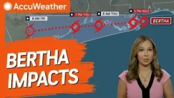 Tropical Storm Bertha Bringing Flash Flooding, Strong Winds To Gulf Coast