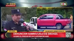 Denuncian drones sobre un supermercado
