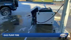 Crash caused gas pump fire in Lebanon