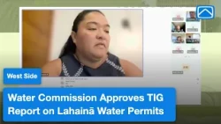 Water Commission Approves TIG Report on Lahainā Water Permits