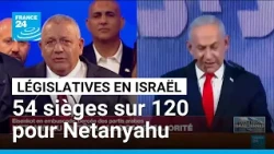 Législatives en Israël : Benjamin Netanyahu en tête, mais sans majorité • FRANCE 24