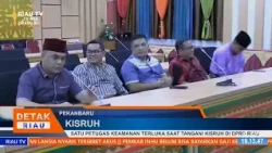 SECURITY OFFICER INJURED WHILE HANDLING DISPUTE AT RIAU REGIONAL HOUSE OF REPRESENTATIVES