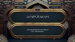 Indeed, the righteous shall be in a secure place 51 In gardens and springs 52 #Quran