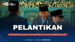 Pelantikan Kepala BGN serta Gubernur dan Wagub Universitas Republik Indonesia