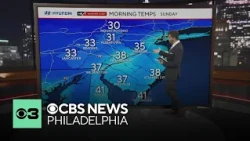 Cold Sunday morning in Philadelphia area, bright and sunny week ahead
