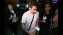 Andrea San Martin's ex-partner left the Miraflores police station following proceedings
