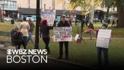 No Kings protests held on first day of early voting in Massachusetts